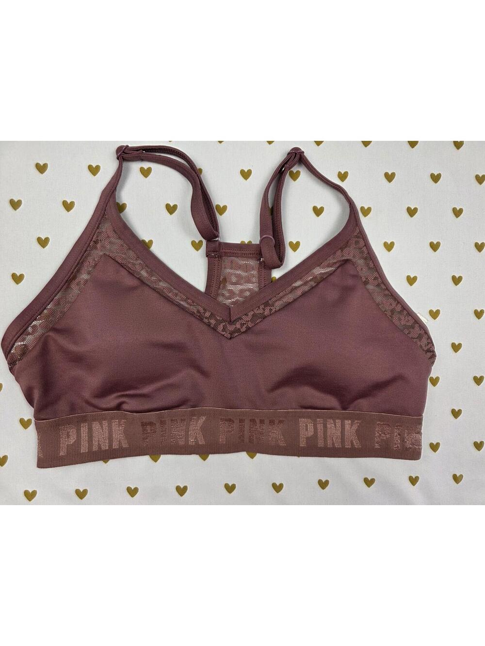 Victorias Secret Pink Sports Bra Leopard SMALL Bralette Bra Top Tank